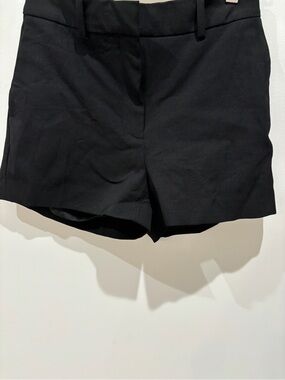 Classic Black High-Waist Tailored Shorts